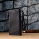 Кошелек женский для карточек из натуральной кожи ST Leather Accessories leather-23111 Черный - изображение 10