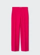 Штани MANGO Maca Straight Suit Фуксія 32 37085145 - изображение 6