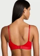 Комплект белья (лиф+трусики шортики) Victoria's Secret (2133866322393) Logo Shine Patch 75D/M красный - изображение 3