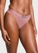 Комплект белья (лиф+трусики стринги) Victoria's Secret Logo Shine Patch 70B/XS Коричневый - изображение 4