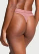 Комплект белья (лиф+трусики стринги) Victoria's Secret Logo Shine Patch 70B/XS Коричневый - изображение 5