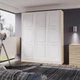 Шафа купе Mebel Star трьохдверна МДФ 250*240*60 Дуб Молочний - зображення 1