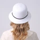 Шляпа женская с ремешком LuckyLOOK Синтия One Size Бело-черный 734-401 - изображение 2
