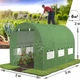 Теплица садовая Bonro UP-6 м2 с окнами 300x200x200 см арочная Зеленая (117-76-42400475) - изображение 7