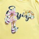 Костюм летний для девочки Finger с футболкой и шортами 3р 98 см желтый - изображение 4