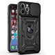 Протиударний чохол Armor Ring + захиcт камери для iPhone 12 Pro case Simon чорний - изображение 1
