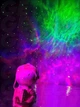 Астронавт космонавт ночник проектор звездного неба с гитарой Astronaut Nebula Guitar светильник лазерный белый сидячий - изображение 6