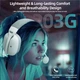 Геймерська бездротова (Bluetooth + 2,4G) гарнітура Attack Shark L80PRO PC/PS/XBOX White/БІЛИЙ (L80PW) - зображення 5