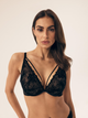 Бюстгальтер Push-up з кісточками мереживний Esotiq Bree 41707-61X 70C Чорний (5903972518625) - зображення 1