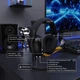 Геймерська бездротова (Bluetooth + 2,4G) гарнітура Attack Shark L80PRO PC/PS/XBOX Black/ЧОРНА (L80PB) - зображення 7