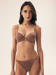 Biustonosz damski Push Up z fiszbinami Esotiq Influensa 42321-84X 70D Brązowy (5903972376201) - obraz 3