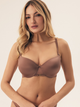 Biustonosz damski bez Push Up usztywniany Esotiq Influensa 42322-84X 75D Brązowy (5903972376621) - obraz 1