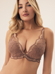 Бюстгальтер Push-up з кісточками мереживний Esotiq Kavi 42325-84X 70B Коричневий (5903972385821) - зображення 1