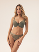 Бюстгальтер Push-up з кісточками мереживний Esotiq Lynn 42329-87X 70B Хакі (5903972386903) - зображення 6