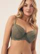 Biustonosz damski bez Push Up usztywniany Esotiq Lynn 42330-87X 90F Khaki (5903972387313) - obraz 1