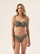 Biustonosz damski bez Push Up usztywniany Esotiq Lynn 42330-87X 95C Khaki (5903972387405) - obraz 3