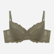 Biustonosz damski bez Push Up usztywniany Esotiq Lynn 42330-87X 80F Khaki (5903972387184) - obraz 6