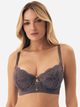 Biustonosz damski Push Up z fiszbinami Esotiq Intro 42338-90X 70D Szary (5903972389065) - obraz 10