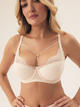 Biustonosz damski bez Push Up usztywniany Esotiq Korin 42363-01X 90D Kremowy (5903972395592) - obraz 1