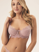 Biustonosz damski Push Up z fiszbinami Esotiq Sapphire 42368-39X 80C Różowy (5903972396186) - obraz 1
