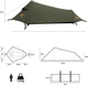 Намет кемпінговий Nils Camp Ultra Light Skyair 1 NC2501 Green (5908261680045) - зображення 4