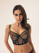 Biustonosz bustier Esotiq Barely 42459-61X 75E Czarne (5903972515327) - obraz 1