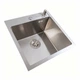 Комплект кухонної мийки Platinum Handmade HSBB 450x450x230 - зображення 3