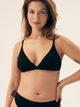 Biustonosz damski bez Push Up bez fiszbin Bloovii Lacteem 42483-99X L Czarny (5903972540657) - obraz 1
