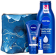 Zestaw kosmetyków do pielęgnacji ciała Nivea Women Kosmetyczka + Balsam do ust Labello 4.8 g + Balsam do ciała Reichhaltige 400 ml + Krem do rąk Intensive Pflege 75 ml (4006000047300) - obraz 1
