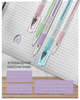 Набор гелевых ручек пиши-стирай Buromax Study 0.5 мм 12 шт Синих (BM.8310-01) - изображение 4
