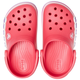 Сабо Crocs Crocband Kids Clog 31-32 р 19.2-20.0 см Детские Малиновые 204537-J1 Logo Stripe Poppy - изображение 4