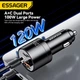 Автомобільний зарядний пристрій Essager 120W PD Super Fast Charger QC 4.0 PD 3.0 - зображення 4