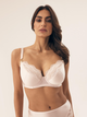 Biustonosz damski bez Push Up z fiszbinami Esotiq Brillant 42547-01X 75E Kremowy (5903972530726) - obraz 1