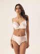 Biustonosz damski bez Push Up z fiszbinami Esotiq Brillant 42547-01X 75E Kremowy (5903972530726) - obraz 3