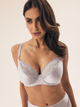 Biustonosz damski bez Push Up z fiszbinami Esotiq Brillant 42547-50X 75E Błękitny (5903972531105) - obraz 1