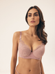 Biustonosz damski Push Up z fiszbinami Esotiq Blithely 42551-39X 80C Różowy (5903972532171) - obraz 1