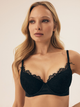 Biustonosz damski Push Up z fiszbinami Esotiq Blithely 42551-99X 85D Czarny (5903972532461) - obraz 1