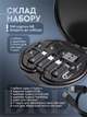 Комплект кабелів та адаптерів Cable Set 6-в-1 Чорний 3A USB Type-C/Micro-USB/Lightning - зображення 4