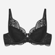 Biustonosz damski bez Push Up usztywniany Esotiq Blueberry 42555-99X 65F Czarny (5903972523964) - obraz 6