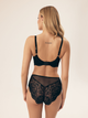 Biustonosz damski bez Push Up usztywniany Esotiq Blueberry 42555-99X 80C Czarny (5903972523803) - obraz 4