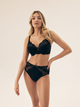 Biustonosz damski bez Push Up usztywniany Esotiq Blueberry 42555-99X 90D Czarny (5903972523919) - obraz 3
