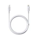Кабель Baseus Silky Series Fast Charging Type-C to Lightning 20W (2m) white - зображення 1
