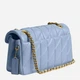 Сумка кросс-боди через плечо женская из натуральной кожи средняя Coach Tabby Shoulder Bag 26 With Pillow Quilting BG-COA-74 Brass/Bluebell (195031264139) - изображение 5