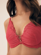 Biustonosz damski Push Up z fiszbinami Esotiq Bossa 42873-42X 80C Różowy (5903972554098) - obraz 5