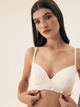 Biustonosz damski bez Push Up bawełniany Bloovii Malesia 43212-01X 75B Kremowy (5903972572573) - obraz 1