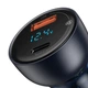 Автомобільний зарядний пристрій Baseus Particular Digital Display QC+PPS Dual Quick Charger Car Charger 65W Dark Gray (CCKX-C0G) - изображение 5