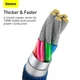 Кабель Baseus Crystal Shine Series Fast Charging Data Cable USB to Type-C 100W 2m Blue (CAJY000503) - зображення 15
