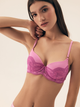 Biustonosz damski Push Up z fiszbinami Bloovii Samara 43224-30X 70D Różowy (5903972578124) - obraz 1