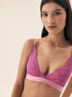 Biustonosz damski bez Push Up braletka Bloovii Samara 43225-30X L Różowy (5903972578216) - obraz 5