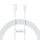 Кабель Baseus Superior Series Fast Charging Data Cable USB to Type-C 100W 2m Moon White (P10320102214-03) - изображение 1